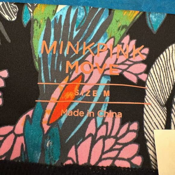 Minkpink MOVE Vibrant Multicolor Floral Bicycle Athletic Shorts Size M - Picture 4 of 7